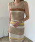Striped Mesh Dress
